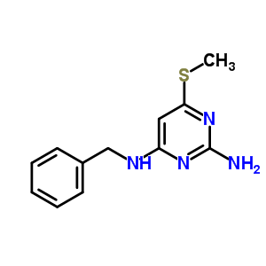 N-benzyl-6-methylsulfanyl-pyrimidine-2,4-diamine Structure,91769-84-5Structure