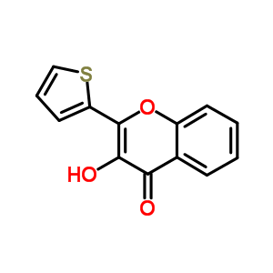 4H-1-benzopyran-4-one,3-hydroxy-2-(2-thienyl)- Structure,91805-20-8Structure