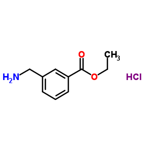 3-(Aminomethyl)-benzoic acidethylesterhydrochloride Structure,91843-34-4Structure