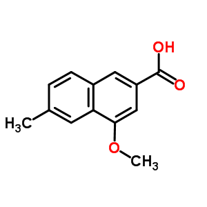 4-Methoxy-6-methyl-2-naphthalenecarboxylic acid Structure,91903-19-4Structure