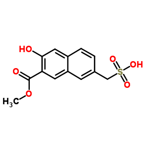 2-Naphthalenecarboxylicacid, 3-hydroxy-7-(sulfomethyl)-, 2-methyl ester Structure,91903-84-3Structure