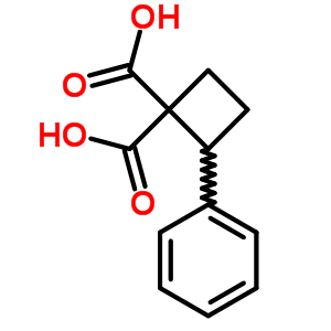 1,1-Cyclobutanedicarboxylicacid, 2-phenyl- Structure,91963-65-4Structure