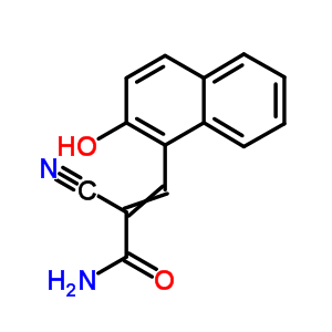 2-Propenamide,2-cyano-3-(2-hydroxy-1-naphthalenyl)- Structure,92060-60-1Structure