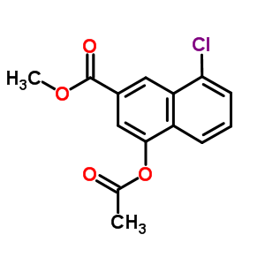 4-(Acetyloxy)-8-chloro-2-naphthalenecarboxylic acid methyl ester Structure,92103-30-5Structure