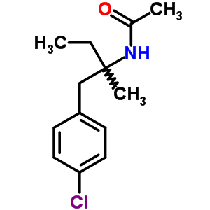 Acetamide,n-[1-[(4-chlorophenyl)methyl]-1-methylpropyl]- Structure,92105-24-3Structure