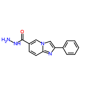 Imidazo[1,2-a]pyridine-6-carboxylicacid, 2-phenyl-, hydrazide Structure,92150-06-6Structure