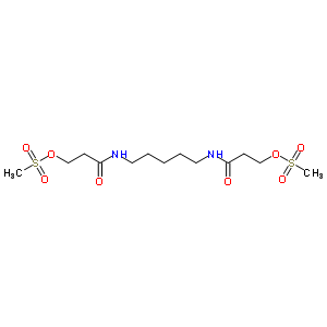 3-Methylsulfonyloxy-n-[5-(3-methylsulfonyloxypropanoylamino)pentyl]propanamide Structure,92168-85-9Structure