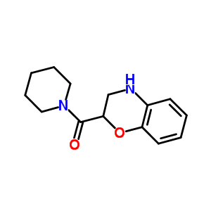 2-(Piperidin-1-ylcarbonyl)-3,4-dihydro-2H-1,4-benzoxazine hydrochloride Structure,92292-97-2Structure