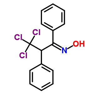 (Ne)-n-(3,3,3-trichloro-1,2-diphenyl-propylidene)hydroxylamine Structure,92436-69-6Structure