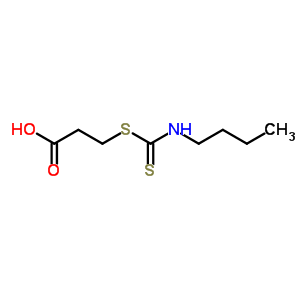 Propanoicacid, 3-[[(butylamino)thioxomethyl]thio]- Structure,92442-01-8Structure