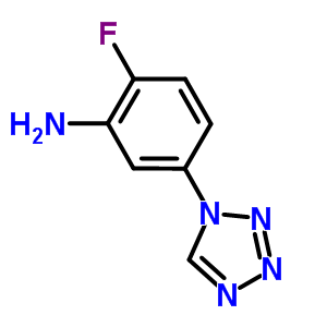 2-Fluoro-5-(1h-tetrazol-1-yl)benzenamine Structure,924871-22-7Structure