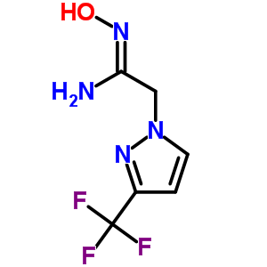 (E)-n-hydroxy-2-(3-(trifluoromethyl)-1h-pyrazol-1-yl)acetimidamide Structure,925252-82-0Structure