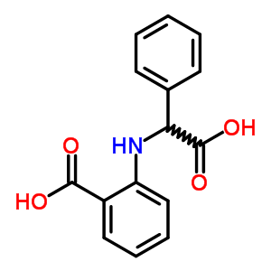 Benzeneacetic acid, a-[(2-carboxyphenyl)amino]- Structure,92553-92-9Structure