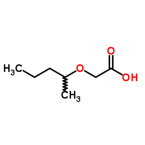 Acetic acid,2-(1-methylbutoxy)- Structure,92565-73-6Structure