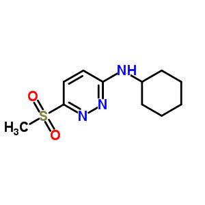 3-Pyridazinamine,n-cyclohexyl-6-(methylsulfonyl)- Structure,92575-55-8Structure