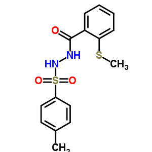 Benzoicacid, 2-(methylthio)-, 2-[(4-methylphenyl)sulfonyl]hydrazide Structure,92580-60-4Structure