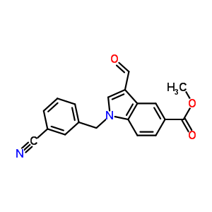 1-(3-Cyano-benzyl)-3-formyl-1h-indole-5-carboxylic acid methyl ester Structure,925889-73-2Structure