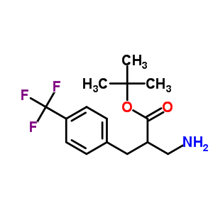 Tert-butyl 2-(aminomethyl)-3-(4-(trifluoromethyl)phenyl)propanoate Structure,925889-77-6Structure