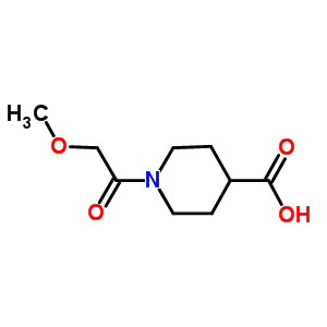 1-(Methoxyacetyl)piperidine-4-carboxylic acid Structure,926189-92-6Structure