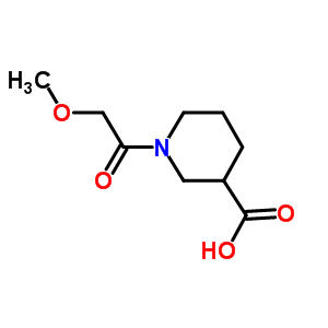 1-(Methoxyacetyl)piperidine-3-carboxylic acid Structure,926238-94-0Structure