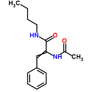 2-Acetamido-n-butyl-3-phenyl-prop-2-enamide Structure,92648-34-5Structure