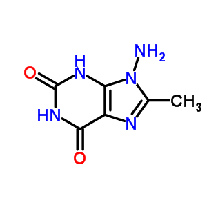 9-Amino-8-methyl-3h-purine-2,6-dione Structure,92659-19-3Structure