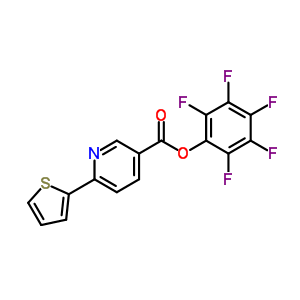 Pentafluorophenyl 6-thien-2-ylnicotinate Structure,926921-59-7Structure