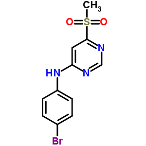 N-(4-bromophenyl)-6-methylsulfonyl-pyrimidin-4-amine Structure,92847-29-5Structure