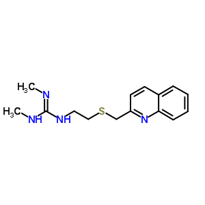 2,3-Dimethyl-1-[2-(quinolin-2-ylmethylsulfanyl)ethyl]guanidine Structure,92885-52-4Structure