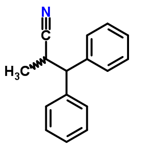 2-Methyl-3,3-diphenyl-propanenitrile Structure,92962-30-6Structure