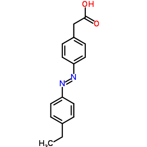 2-[4-(4-Ethylphenyl)diazenylphenyl]acetic acid Structure,92966-11-5Structure