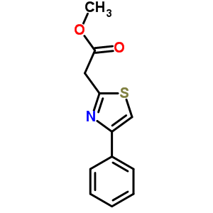 Methyl (4-phenyl-1,3-thiazol-2-yl)acetate Structure,93001-82-2Structure