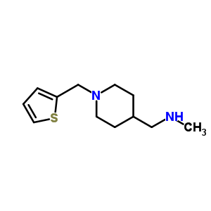 N-methyl-[1-(thien-2-ylmethyl)piperid-4-yl]methylamine Structure,930111-07-2Structure