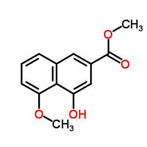 4-Hydroxy-5-methoxy-2-naphthalenecarboxylic acid methyl ester Structure,93087-61-7Structure