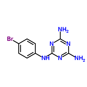 N2-(4-bromophenyl)-1,3,5-triazine-2,4,6-triamine Structure,93167-96-5Structure