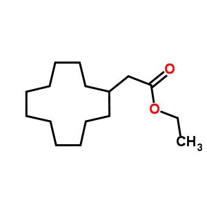 Cyclododecylacetic acid ethyl ester Structure,93190-53-5Structure