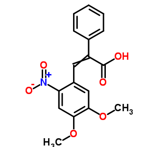 3-(4,5-Dimethoxy-2-nitro-phenyl)-2-phenyl-prop-2-enoic acid Structure,93316-93-9Structure