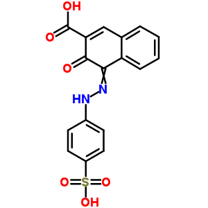 3-氧代-4-[(4-硫苯基)肼基]萘-2-羧酸結(jié)構(gòu)式_93327-14-1結(jié)構(gòu)式