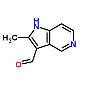 2-Methyl-1h-pyrrolo[3,2-c]pyridine-3-carboxaldehyde Structure,933743-51-2Structure