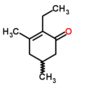 2-乙基-3,5-二甲基-2-環(huán)己烯-1-酮結(jié)構(gòu)式_93445-22-8結(jié)構(gòu)式