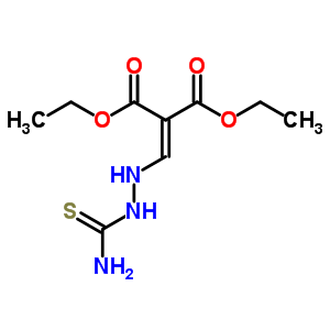 Diethyl 2-[(2-carbamothioylhydrazinyl)methylidene]propanedioate Structure,93505-49-8Structure