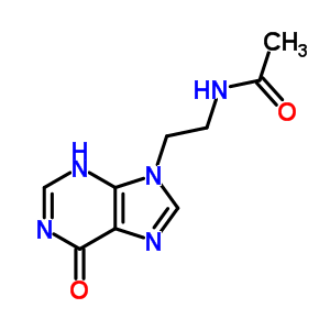 N-[2-(6-oxo-3h-purin-9-yl)ethyl]acetamide Structure,93632-33-8Structure