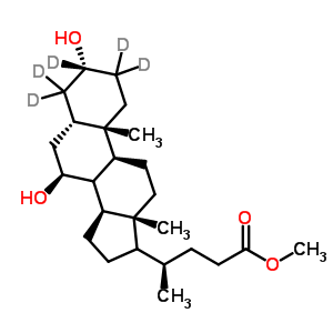 烏蘇基脫氧膽酸-d5甲酯結構式_93701-19-0結構式