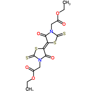 2-[(5e)-5-[3-(乙氧基羰基甲基)-4-氧代-2-磺?；?噻唑啉-5-基]-4-氧代-2-磺?；?噻唑啉-3-基]乙酸乙酯結(jié)構(gòu)式_93719-13-2結(jié)構(gòu)式