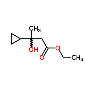 Cyclopropanepropanoicacid, b-hydroxy-b-methyl-, ethyl ester Structure,938-14-7Structure