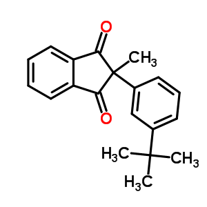 2-Methyl-2-(3-tert-butylphenyl)indene-1,3-dione Structure,93835-04-2Structure