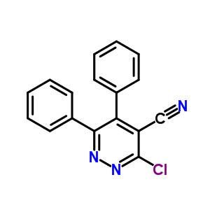 3-Chloro-5,6-diphenyl-pyridazine-4-carbonitrile Structure,94011-79-7Structure