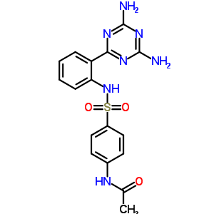 N-[4-[[2-(4,6-diamino-1,3,5-triazin-2-yl)phenyl]sulfamoyl]phenyl]acetamide Structure,94037-49-7Structure