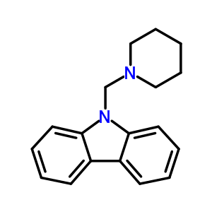 9H-carbazole,9-(1-piperidinylmethyl)- Structure,94067-00-2Structure