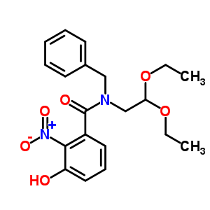 Benzamide,n-(2,2-diethoxyethyl)-3-hydroxy-2-nitro-n-(phenylmethyl)- Structure,94295-87-1Structure